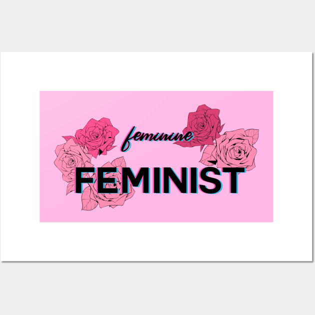 Feminine Feminist Power Wall Art by artbysavi